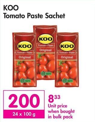 KOO Tomato Paste Original offer at Makro