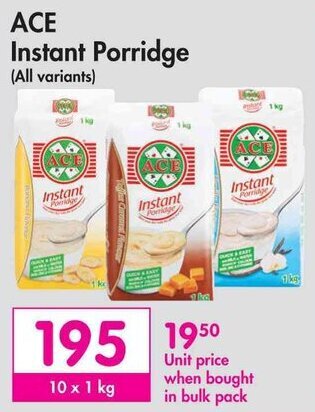 Makro ACE Instant Porridge offer