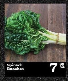 Oxford Freshmarket Spinach Bunches offer
