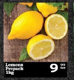 Lemons Prepack 1kg