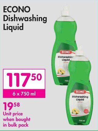Makro ECONO Dishwashing Liquid offer
