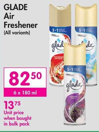 GLADE Air Freshener (All variants)