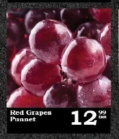 Oxford Freshmarket Red Grapes Punnet offer