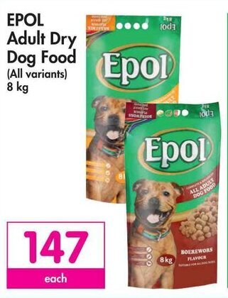 Makro EPOL Adult Dry Dog Food (All variants) 8 kg offer