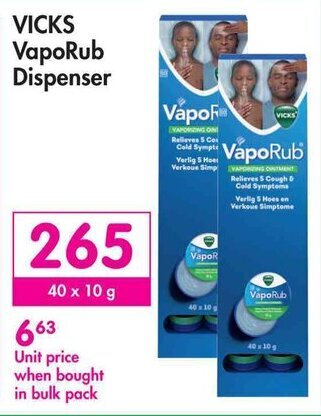 Makro VICKS VapoRub Dispenser offer