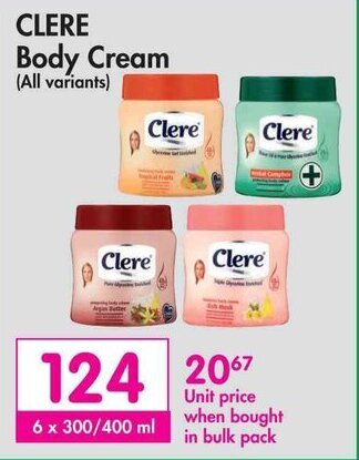 Makro CLERE Body Cream offer