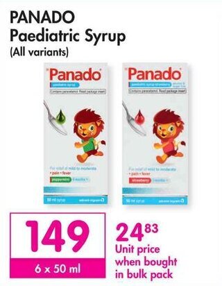 Makro PANADO Paediatric Syrup offer