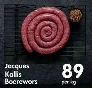 Makro Jacques Kallis Boerewors offer