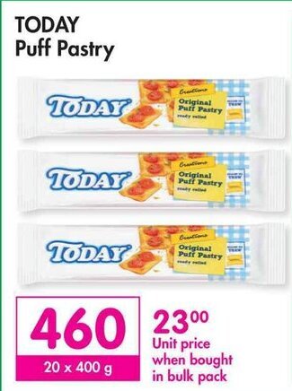 Makro TODAY Puff Pastry offer