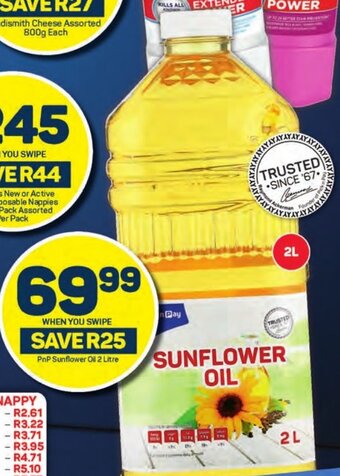 Pick n Pay PnP Sunflower Oil 2 Litre offer