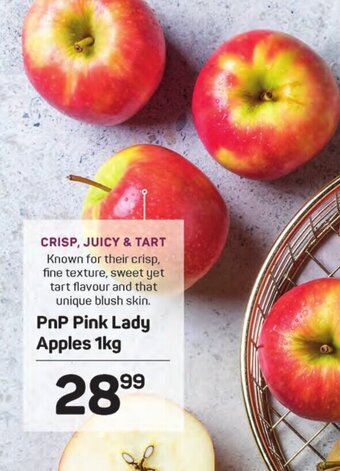 Pick n Pay PnP Pink Lady Apples 1kg offer