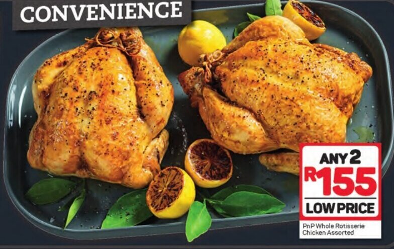 PnP Whole Rotisserie Chicken Assorted offer at Pick n Pay