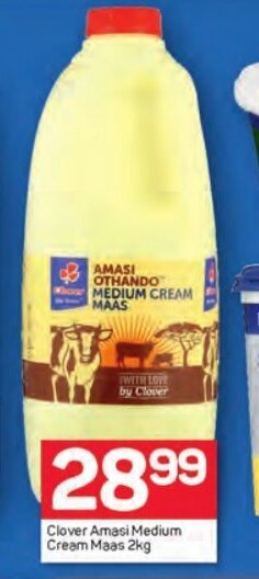 Pick n Pay Clover Amasi Medium Cream Maas 2kg offer