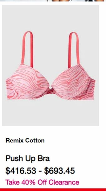 La Senza Push up bra offer