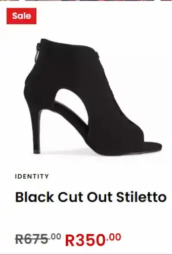 Black cut out stiletto