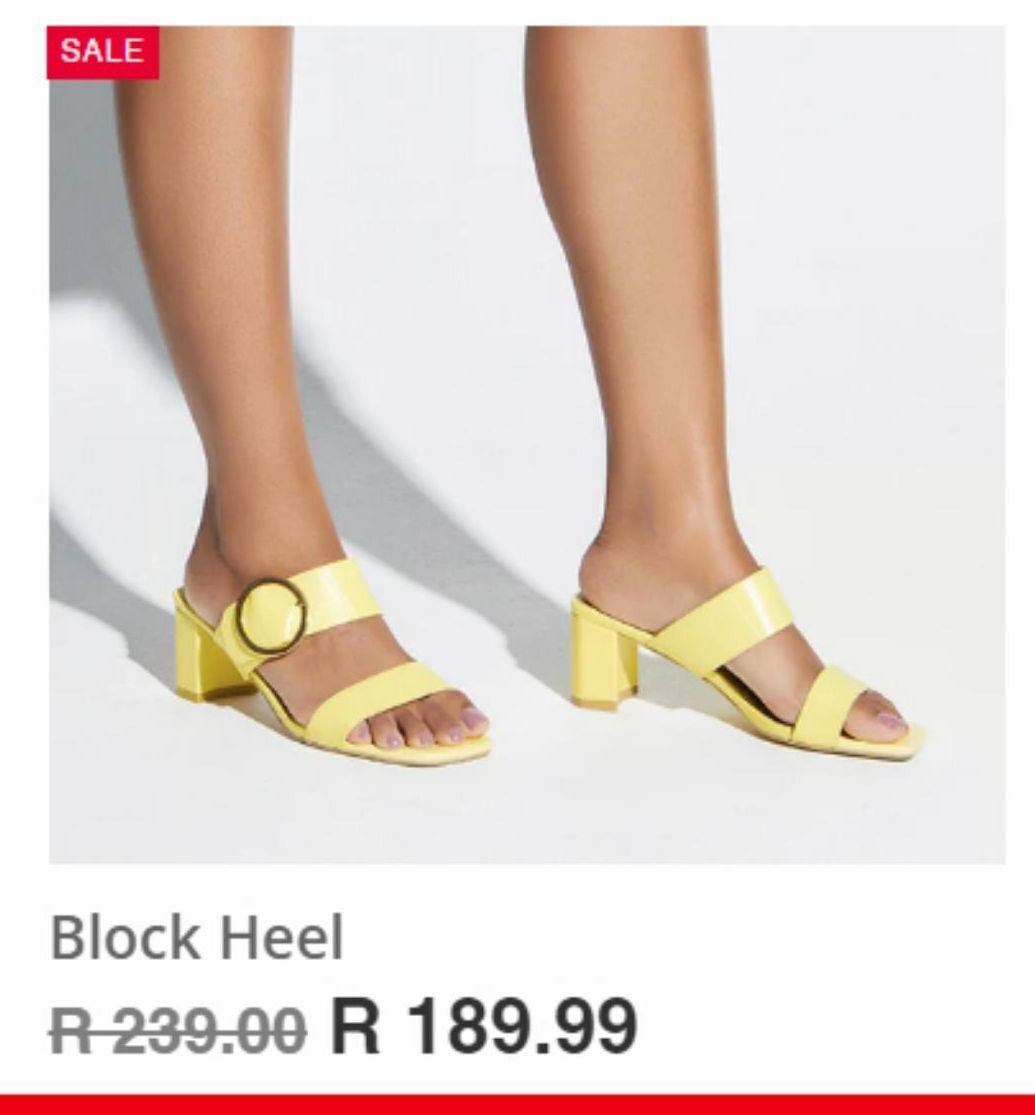 Block heel offer at Rage