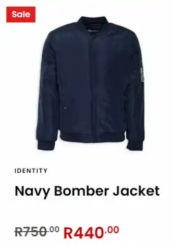 Identity Navy bomber jacket offer