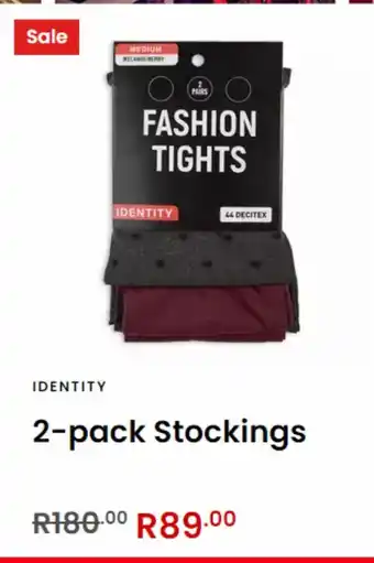 Identity 2-pack stockings offer
