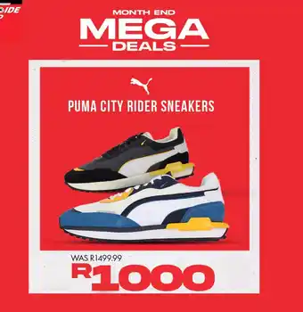 Side Step Puma city rider sneakers offer
