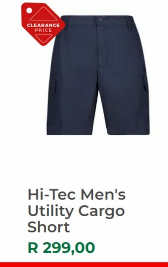 Outdoor Warehouse Hi-tec men's utility cargo short offer
