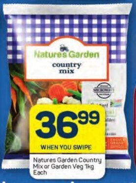 Pick n Pay Natures Garden Country Mix or Garden Veg 1kg Each offer
