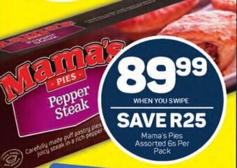 Pick n Pay Mama's Pies Assorted 6s Per Pack offer