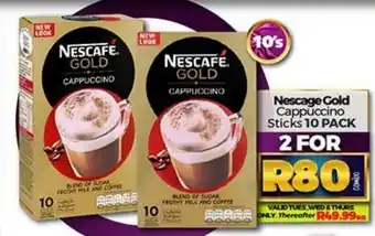 Take 'n Pay Nescafé Gold Cappuccino Sticks 10pack offer