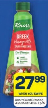 Pick n Pay Knorr Salad Dressing Assorted 340ml Each offer