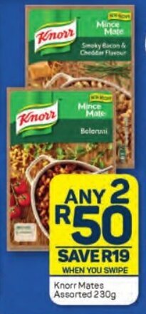 Pick n Pay Knorr Mates Assorted 230g offer
