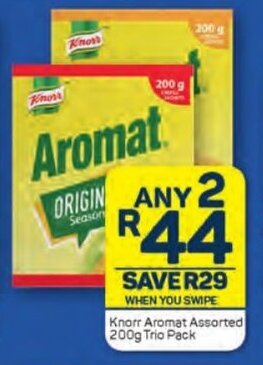 Pick n Pay Knorr Aromat Assorted 200g Trio Pack offer