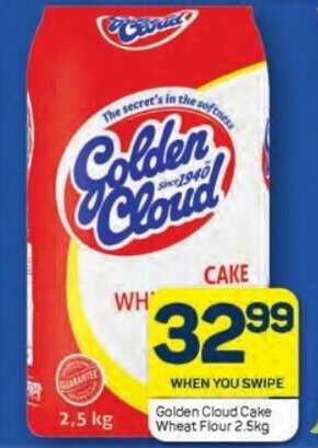 Pick n Pay Golden Cloud Cake Wheat Flour 2.5kg offer