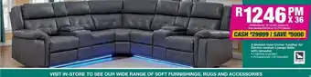House & Home Uma corner 'leather air 2motion electric lounge suite offer
