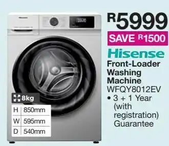 House & Home Hisense 8kg front loader washing machine wfqy8012ev offer