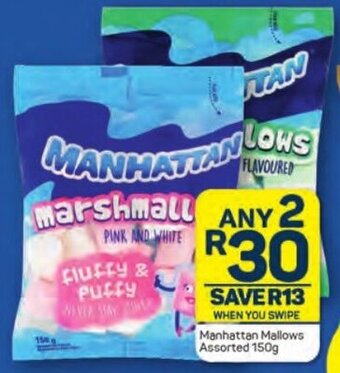 Pick n Pay Manhattan Mallows Assorted 150g offer