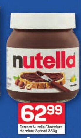 Pick n Pay Ferrero Nutella Chocolate Hazelnut Spread 350g offer