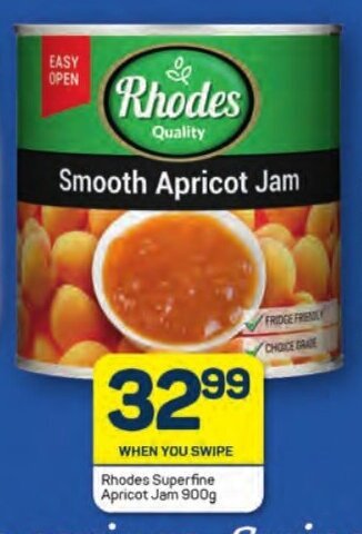 Pick n Pay Rhodes Superfine Apricot Jam 900g offer