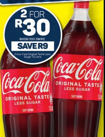 Pick n Pay Coca-Cola Original Taste Less Sugar 1.5 Litre offer