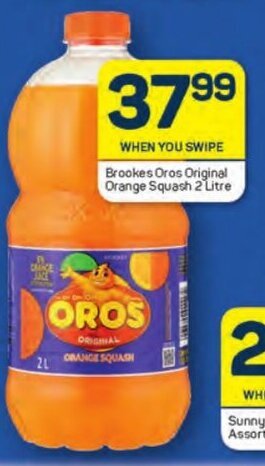 Pick n Pay Brookes Oros Original Orange Squash 2 Litre offer