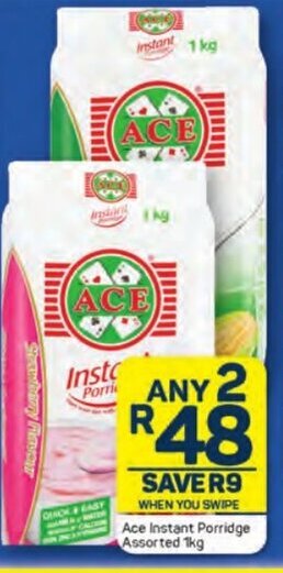 Pick n Pay Ace Instant Porridge Assorted 1kg offer