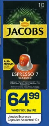 Pick n Pay Jacobs Espresso Capsules Assorted 10s offer