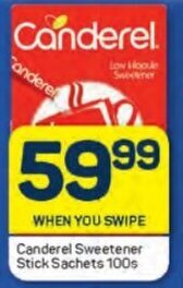 Pick n Pay Canderel Sweetener Stick Sachets 100s offer
