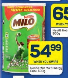 Pick n Pay Nestlé Milo Malt Energy Drink 500g offer
