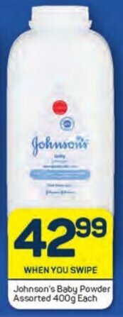 Pick n Pay Johnson's Baby Powder Assorted 400g Each offer