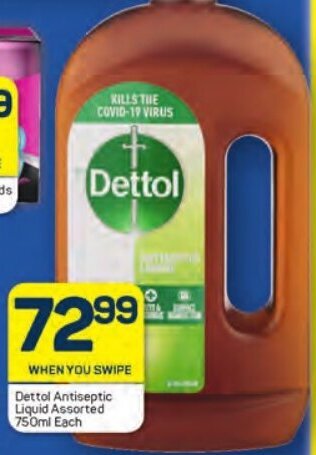 Pick n Pay Dettol Antiseptic Liquid Assorted 750ml Each offer
