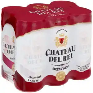 Shoprite Liquor Chateau del rei sparkling sweet red cans 6 x 250ml offer