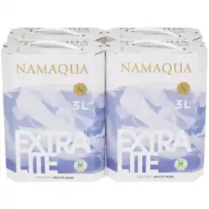 Shoprite Liquor Namaqua extra lite white wine boxes 4 x 3l offer