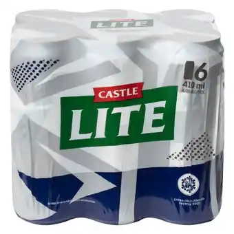 Pick n Pay Liquor Castle lite can 410ml x 6 offer