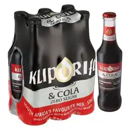 Klipdrift & cola 0% sugar 275ml x 6