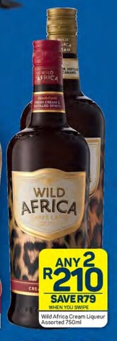 Pick n Pay Wild Africa Cream Liqueur Assorted 750ml offer