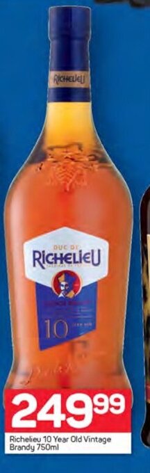 Pick n Pay Richelieu 10 Year Old Vintage Brandy 750ml offer
